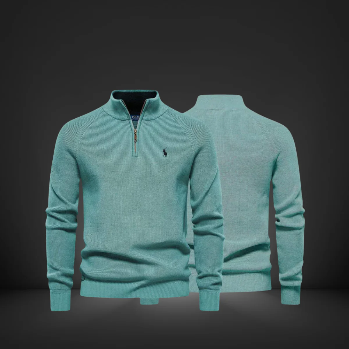 Pullover elegante con zip