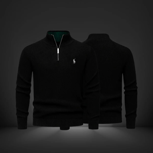 Pullover elegante con zip